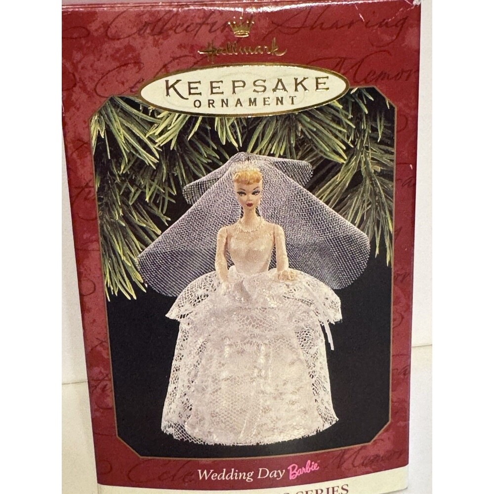 1997 Wedding Day Barbie Hallmark Keepsake Vintage Christmas Ornament